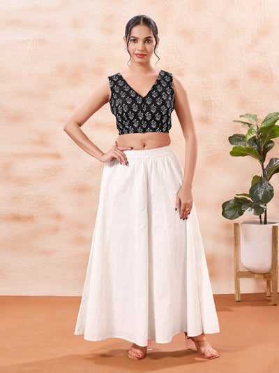 Reverse By Vamas V Neck Cotton Blouse