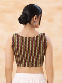 Vamas Pure Cotton Sleeveless High Neck Blouse