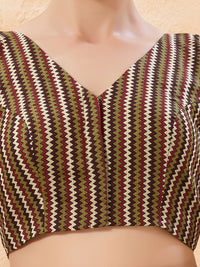 Vamas Pure Cotton Sleeveless High Neck Blouse