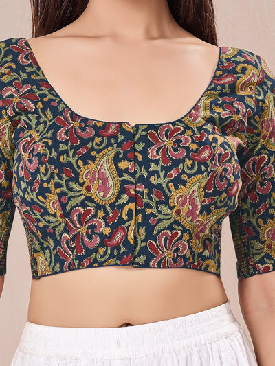 Vamas Flexible Side Stretch Cotton Blouse