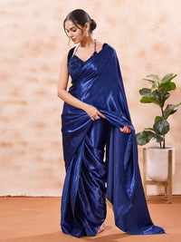 Velvet Sequence Dual Neck Partywear Blouse