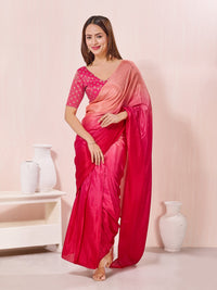 Vamas Signature V Neck Brocade Blouse