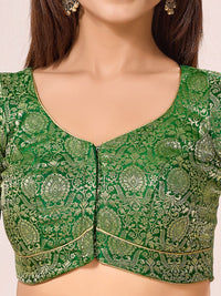 Vamas Kinkhab Brocade Front Open Blouse