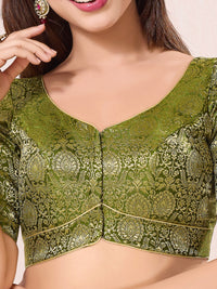 Vamas Kinkhab Brocade Front Open Blouse