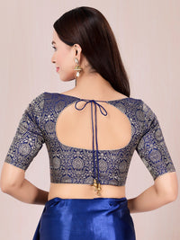 Vamas Kinkhab Brocade Front Open Blouse