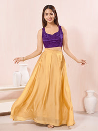 Vamas Pure Crepe Silk Paan Neckline Sleeveless Blouse