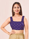 Checks Butti Festive Square Neck Blouse