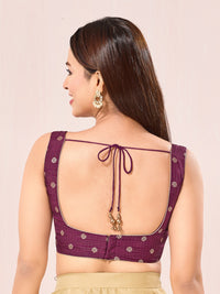 Checks Butti Festive Square Neck Blouse