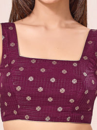 Checks Butti Festive Square Neck Blouse
