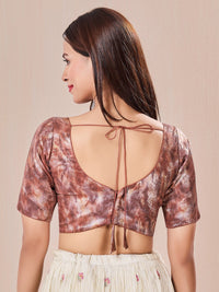 Vamas Velvet Paan Neck Blouse