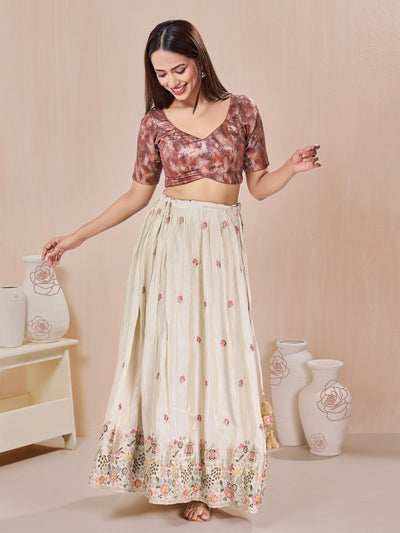 Vamas Velvet Paan Neck Blouse