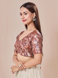 Vamas Velvet Paan Neck Blouse