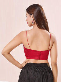 Vamas Navratri Special Kodi Lace Yoke Spaghetti Blouse