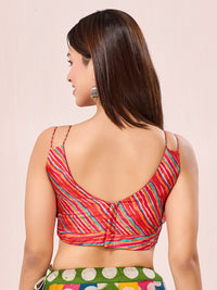 Vamas Laheriya Printed Sleeveless Paan Neck Blouse