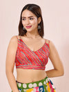 Vamas Laheriya Printed Sleeveless Paan Neck Blouse