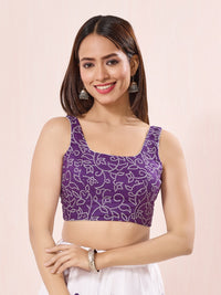 Vamas Navratri Special Cotton Bandhani Printed Round Neck Blouse