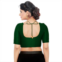 Vamas Mulbury Silk Round Neck Elbow Length Blouse