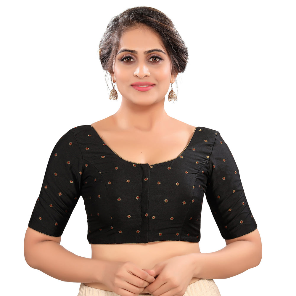 Vamas Mina Butti Silk Round Neck Blouse
