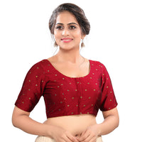 Vamas Mina Butti Silk Round Neck Blouse