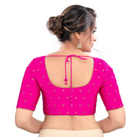 Vamas Mina Butti Silk Round Neck Blouse