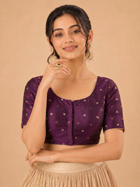 Vamas Mina Butti Silk Round Neck Blouse