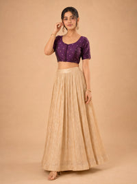 Vamas Mina Butti Silk Round Neck Blouse