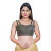Embroidery Silk Strappy Blouse