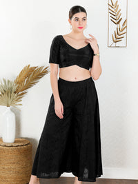 Shiny Shimmer Paan Neck Essential Festive Blouse
